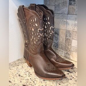 Laredo Heart Angel Wing Cowgirl Boot